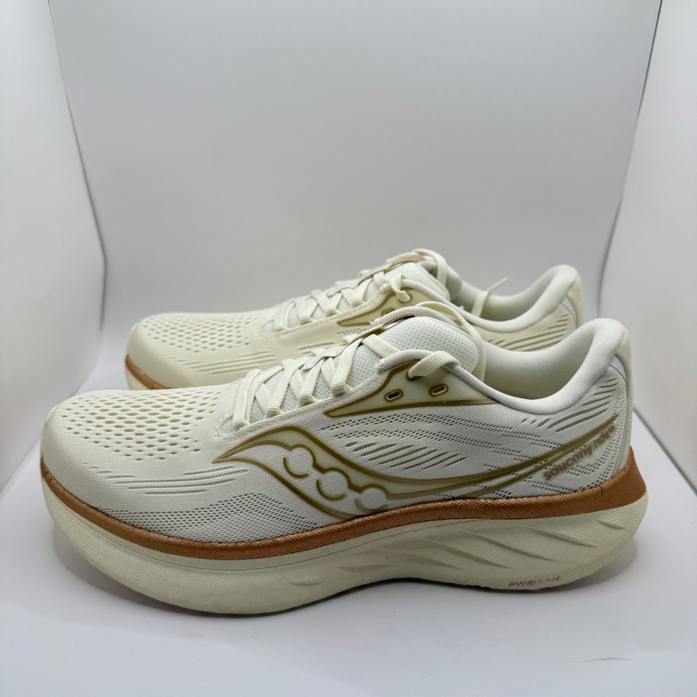 Saucony Ride 18 Womens Running Shoes Vanilla Gold S11000-104 Size 10 NEW
